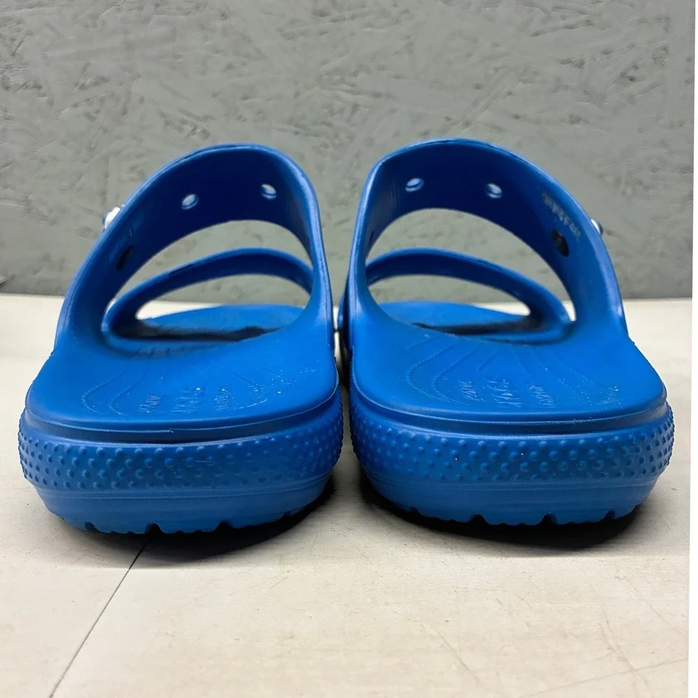 Crocs Classic Slide Sandals Men's US 13 Blue Comfort Slip On Casual